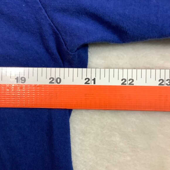 MLB Chicago Cubs Fanatics T-Shirt Large Blue Crew Neck Short Sleeve Cotton Blend - Picture 4 of 6